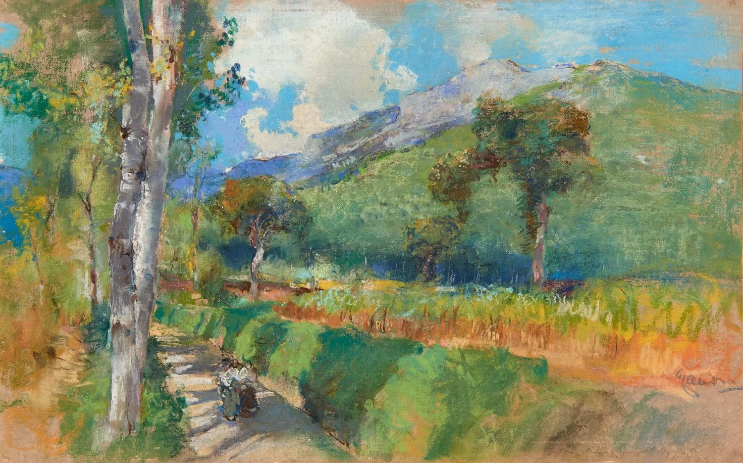 Paesaggio con figure